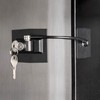 Guardianite Premium Refrigerator Lock with Built-in Keyed Lock (Black)