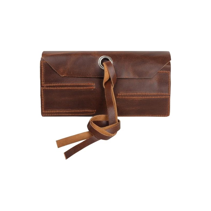 Militaria Stuffs Leather Tool Roll Up Pouch (10 Slots) -