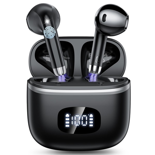 POMUIC Bluetooth Headphones, Wireless Bluetooth 5.4 Headphones with 4 ENC