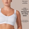 Leonisa Women's Posture Corrector Wireless Back Support Bra, White, 40B