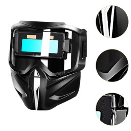 Milageto Auto Darkening Welding Glasses Face Shields Anti Splashes Eye Protection Dust Resistant Lightweight Professional Welder Masks