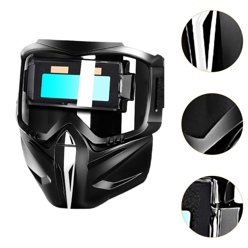 Milageto Auto Darkening Welding Glasses Face Shields Anti Splashes Eye