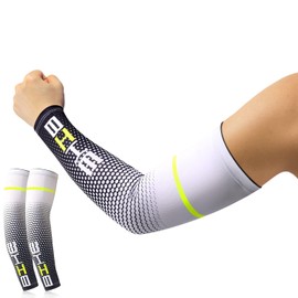 AWE Arm Cover, Cooling Feel, Set of 2, Arm Sleeve, Men's, Summer, UV Protection, Cool Arm Compression Series, Arm Cover, Sweat Absorbent, Quick Drying, Anti-Slip, Running, Baseball, Outdoor Work,