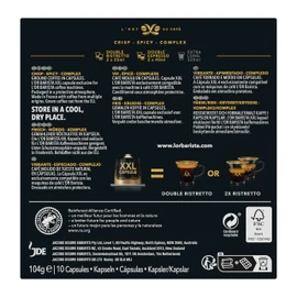 L’OR BARISTA Double Ristretto XXL Aluminium Medium Roast Coffee Capsules (5 X 10 Pods) Intensity 11