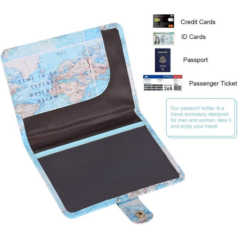 Portaholders, Funda Ligera para Documentos De Viaje, Funda De Pasaporte