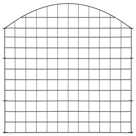 Gecheer Arched Garden Fence Set 30.5"x30.9" Green