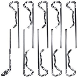 partCore 310038 Body Clips 48 mm Silver for RC Car 1:8 Pack of 10