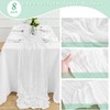 8Pack White Cheesecloth Table Runner 10FT Gauze Cheese Cloth Table
