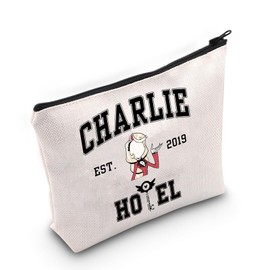 JNIAP Merch Cosmetic Zipper Bag Dark Comedy Cartoon Gift for Animation Lover (Charlie)