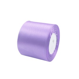 Mermaid Purple Wide Satin Ribbon for Gift Wrapping 3 inch,25 Yards Continuous Ribbons Roll,Christmas Gift Ribbon Thick Solid Color Fabric Ribbon for Crafts,Wedding Car,Hair Bow Making,Wreath,Bouquet