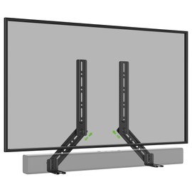 USX MOUNT Soundbar Mount, Sound Bar Mount for Mounting Above or Under TV, Fits Most of Sound Bars Up to 16 Lbs, with Detachable Extension Plates