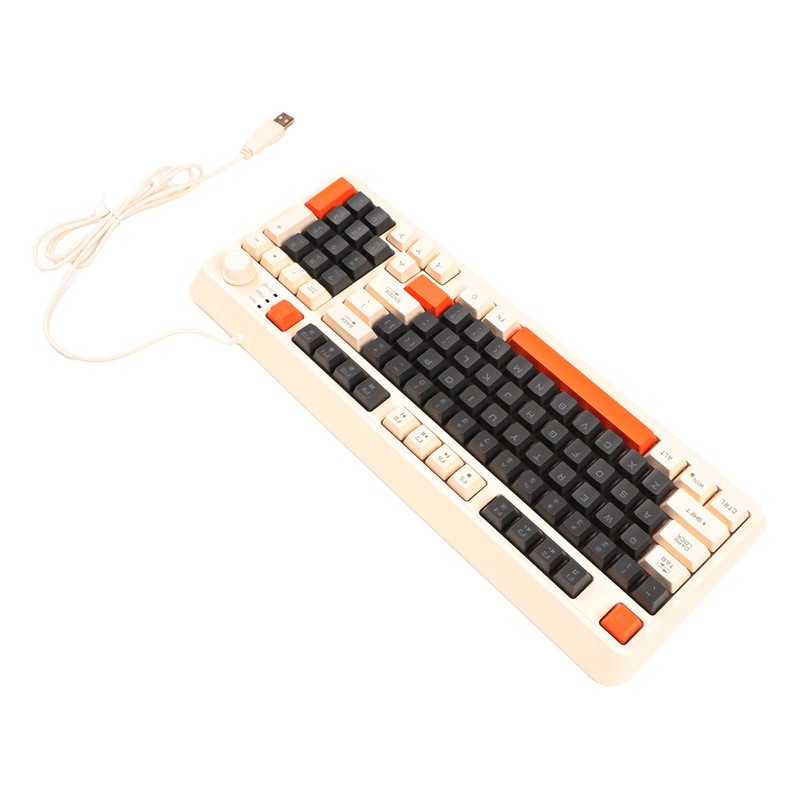 Gaming Keyboard USB 94 Keys LED Backlit Ergonomic Fodable Feet