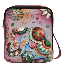 Anna by Anuschka Travel Organizer Crossbody, Retro Elephant