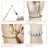 10 Pcs 7.87 Inch Snake Chain Charm Bracelet Chains with