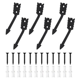 BOXOB 6pcs Deer Skull Mount Hanger, European Mount Skull Hanger with Screws & Expansion Tube Elk Cranium Hooker Wall Display Holder for Hanging Deer Antelope Coyote Head