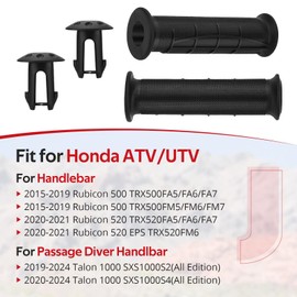 JAVIK Handlebar Grips & Handlebar End Guards Fit for Honda Rubicon 500 TRX500 Rubicon 520 TRX520 Talon 1000 SXS1000 2015-2024,OEM#53165-HR6-A60 53167-HP5-600