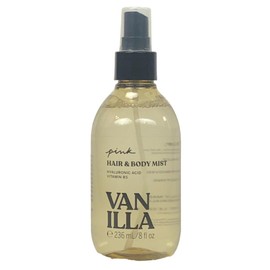 VICTORIA'S SECRET PINK VANILLA HAIR & BODY MIST SPRAY HYALURONIC ACID 8 oz