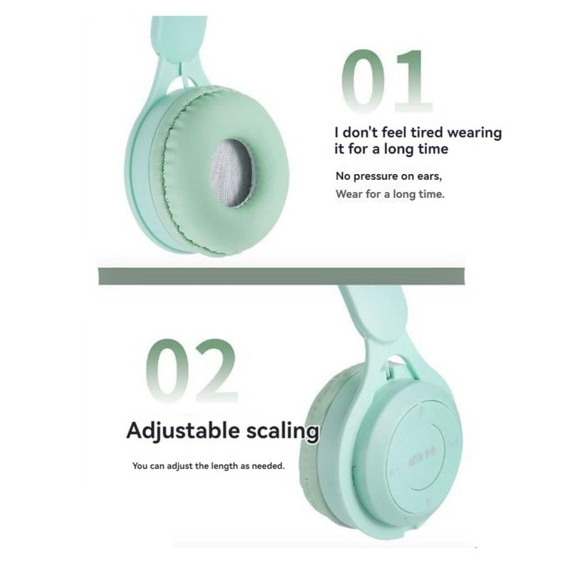 Atelierate Headband Bluetooth Headset Y08 Wireless Bluetooth Headset Portable Foldable