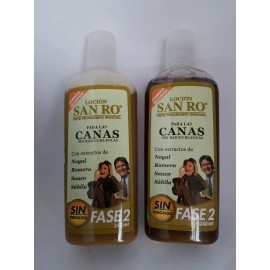 SAN RO Gray Hair LOTION Coloring Treatment Herbal Extracts 240ml { 2 Bottles }