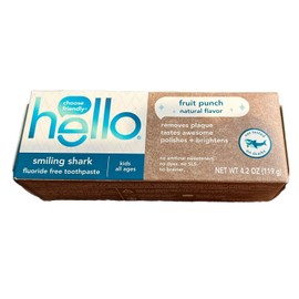 Hello Smiling Shark Fluoride Free Kids Toothpaste Children's Fluoride Free 11/25