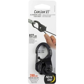 Nite Ize CAM JAM XT Cord Tightener 280 lb 1/16 - 3/16 sz rope  (2 PACK)  NCJSA-01-R3  NEW