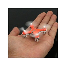 Cheerson 2.4G 4CH 6-Axis Mini RC Drone Quadcopter LED Gyro Toy Aircraft With Remote Control - Color: Orange