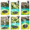 AMZtime Solar Bird Bath Fountain Solar Fountain Pump Solar Outdoor