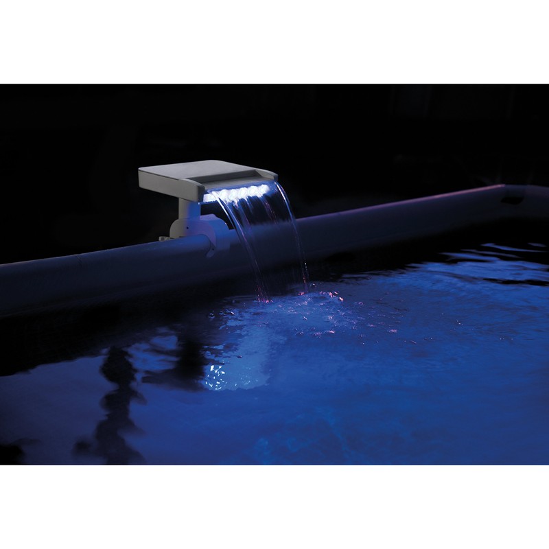 Intex Multi-Color LED Waterfall Cascade for Intex Above Ground Pools,