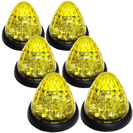 Customize Truck Marker Lamp LED Side Marker for 16LED 24V Color Lens Set of 6 (Yellow)