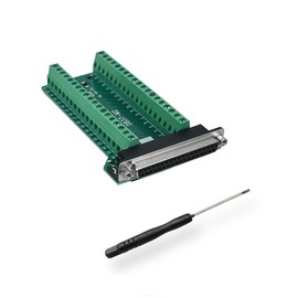BRIEFCEC DB37 Adapter D-SUB RS-232 RS485 Serial to 37-Pin Solderless Terminal Block Signal Module with Insulated Pad (1 Female)