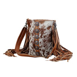 Myra Bag female Flouncy Cowhide Bag Upcycled Cowhide & Leather S-2850