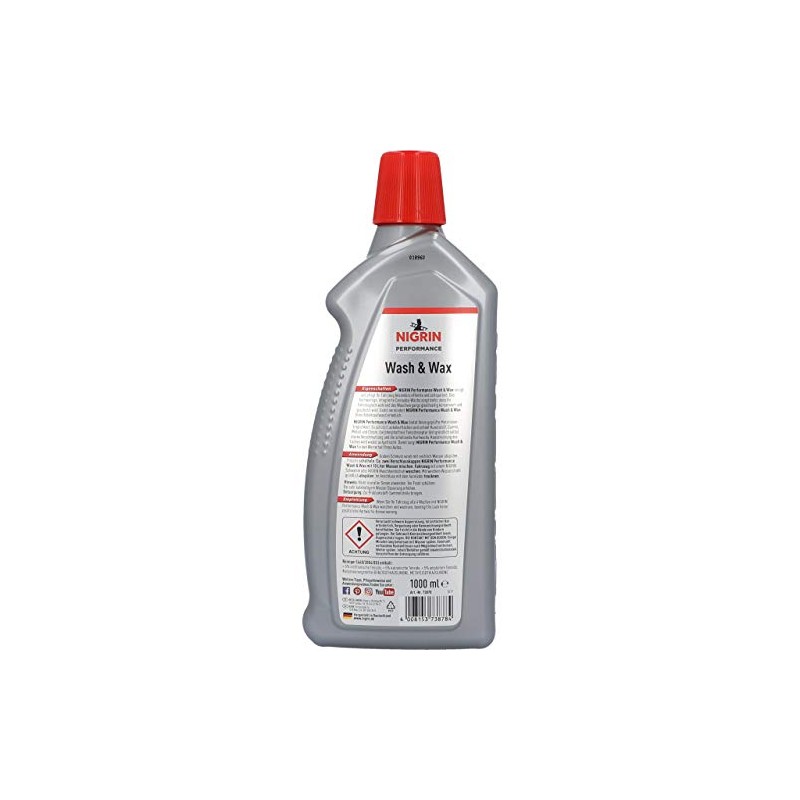 Nigrin 73878 Performance Wash and Wax Turbo, 1 Liter