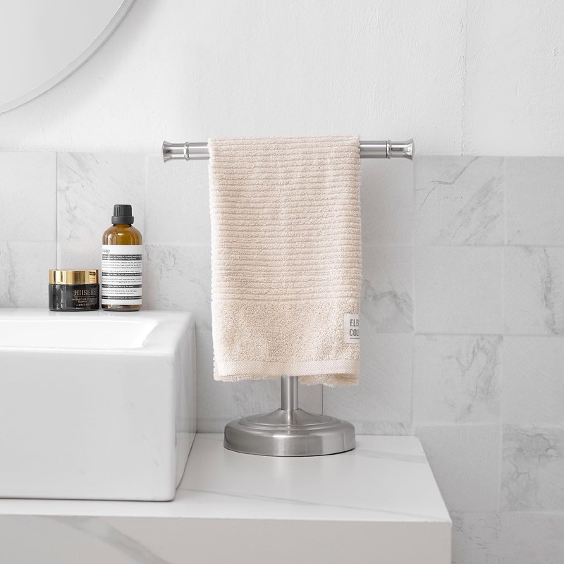 RUMOSE 13 Inch Brushed Nickel Towel Stand Hand Towel Holder