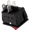 HY12-9-4 Push Button On/Off Rocker Switch 4 Pin IP55 T85HY12-9-4