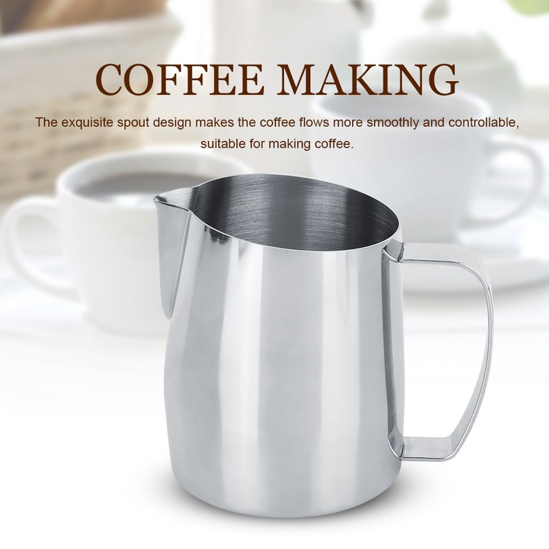 400ml Stainless Steel Foamer Cappuccino Milk Jug Milk Frothing Jug