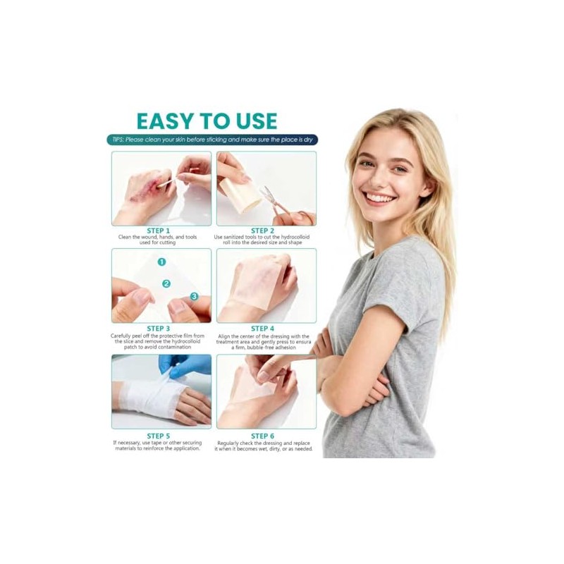 Medical Grade Hydrocolloid Roll for Wound Care