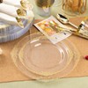 Bestluck 350PCS Clear Plastic Plates for 50 Guests, Disposable Dinnerware