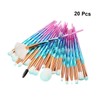 FOMIYES Makeup Brush Set Long Handles 20pcs Unicorn Design Perfect