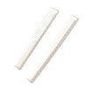 2 Pcs White Professional Hair Cutting Combs Set, Salon Hair