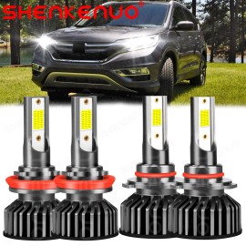 SHENKENUO 4x For 2015-2021 Honda CR-V CRV LED Headlights Bulbs High Low Beam Kit 6000K