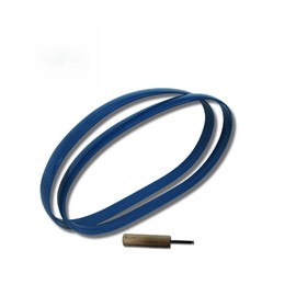 New Blue Max Heavy Duty Replacement Band Saw Urethane Tire Set With Installation Roller Auxiliary Tool AND 2 BLADE GUIDE BEARINGS FOR RIGID MODEL BS14002