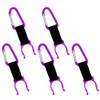 Audiophile Plastic Bottle Holder with Carabiner Set of 5 [Purple]