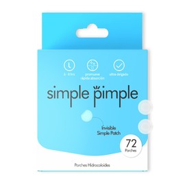 Simple Pimple - Pickel Pflaster, Pimple Patches mit Salicylsäure, Teebaumöl, Akne, unsichtbare Pickelpflaster, Behandlung für Pickel und Mitesser, Hautpflege (72)