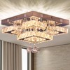 CXGLEAMING 11.8" Modern Crystal Chandelier LED Ceiling Light Fixture Suitable