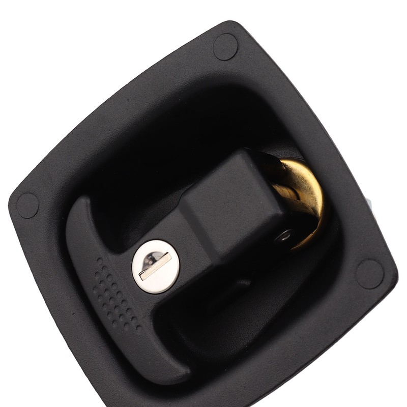T Handle Door Latch 4x6mm Hole Spacing Zinc Alloy Folding