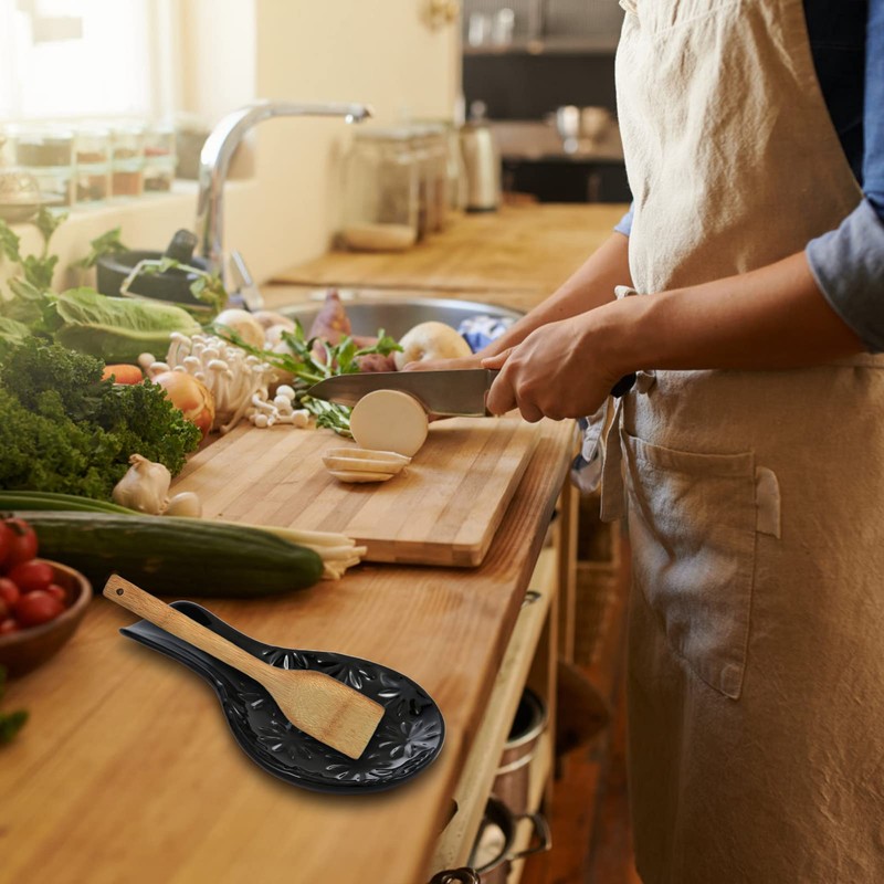 Cooking Spoon Rests for Stove Top, Ceramic Spoon Rest for