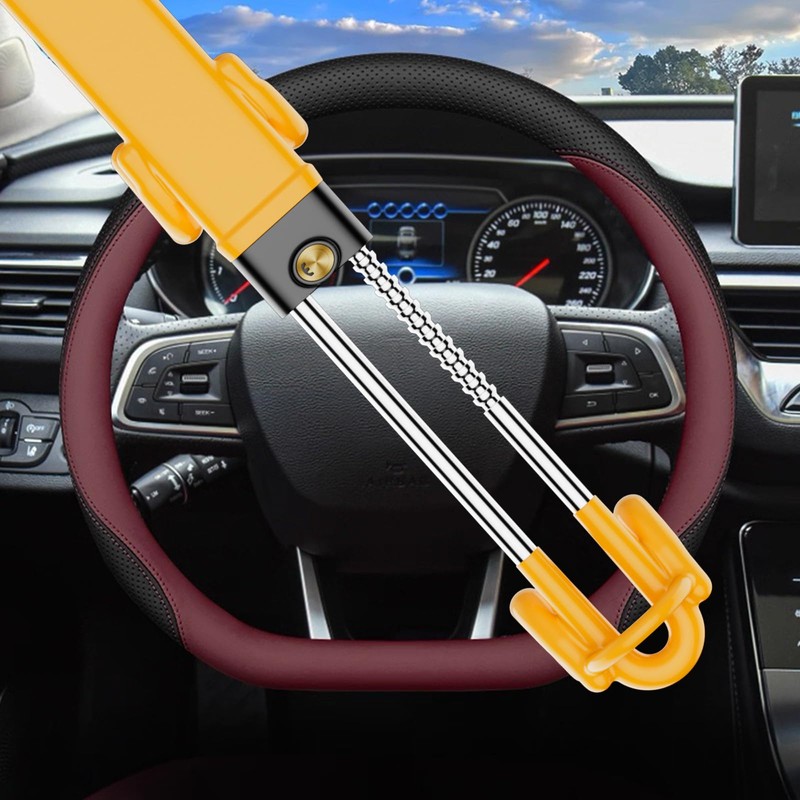MONOJOY Steering Wheel Lock Car Lock : Anti-Theft Car Device