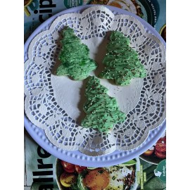 Unbranded Homemade Christmas Tree Cookies 1 Dozen Made Fresh