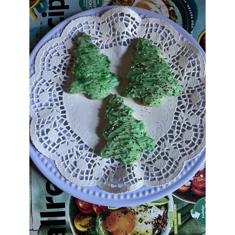 Unbranded Homemade Christmas Tree Cookies 1 Dozen Made Fresh