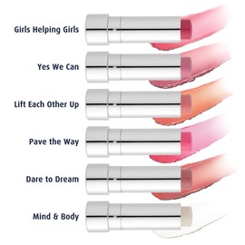 Lune+Aster Tinted Lip Balm - Girls Helping Girls - Vegan, antioxidant-rich vitamins C and E tinted lip balm provides a sheer customizable flush of color for soft, smooth lips
